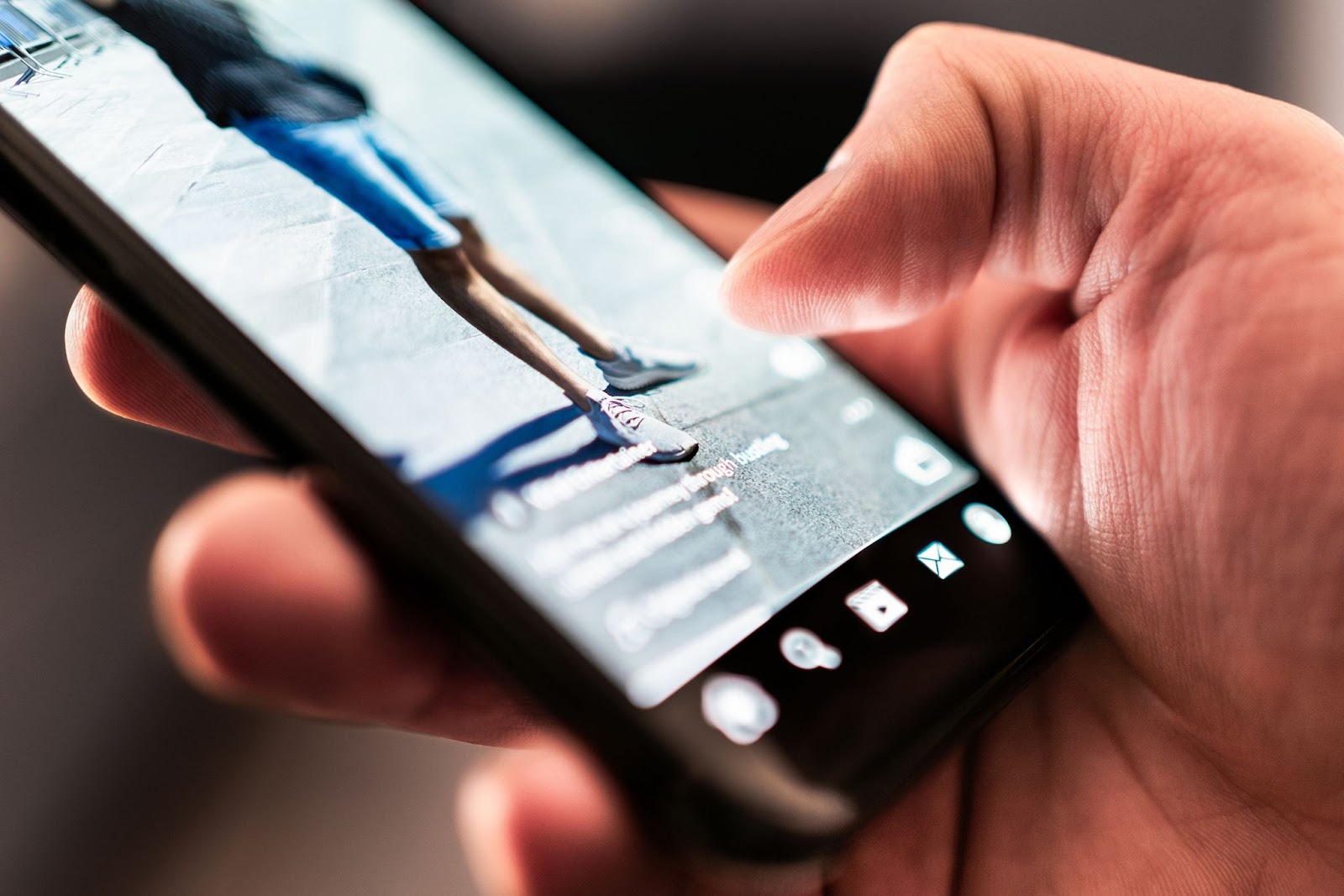 Someone looking at engaging content created by a digitally savvy church